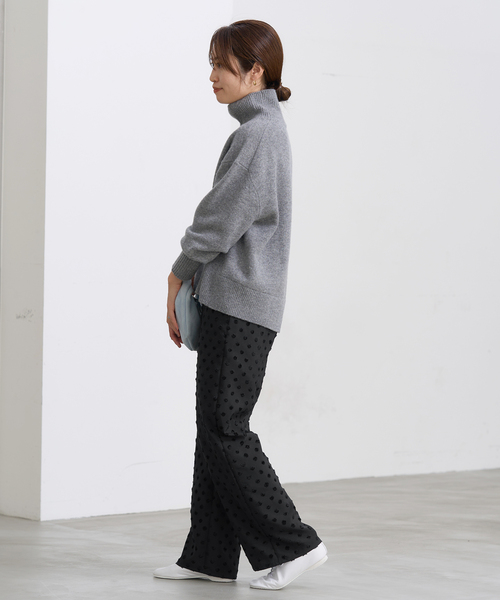 IENA(イエナ)の「ドットジャガードイージーパンツ(その他パンツ・レディース・ブラック/ネイビー・36/38)」の22枚目の写真