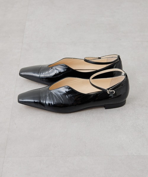 GALLARDAGALANTE（ガリャルダガランテ）の「【2.718】カーブラインフラットシューズ（パンプス・レディース・ブラック・38/37/36）」の5枚目の写真