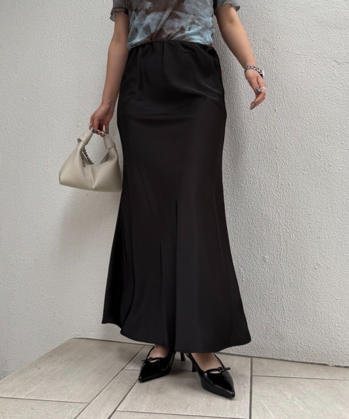 Lui's FEMME ルイス サテンマーメイドスカート ブラック サテンマーメイドスカート（スカート）｜Lui's（ルイス）の