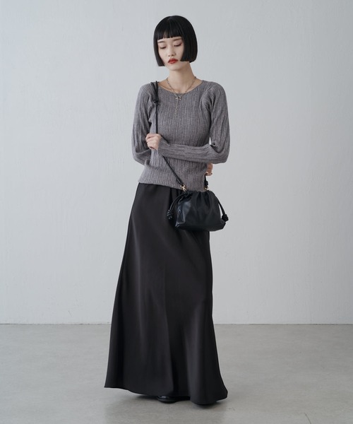 サテンマーメイドスカート（スカート）｜Lui's（ルイス）の