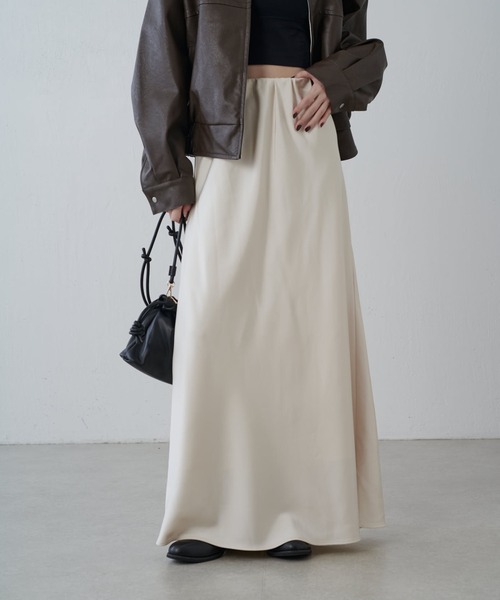 サテンマーメイドスカート（スカート）｜Lui's（ルイス）の