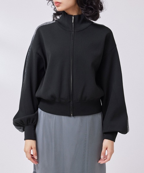 NERGY（ナージー）の「【撥水&UV】ラメラインニットトラックジャケット（その他アウター・レディース・サックスブルー/ブラウン/ブラック・FREE）」の22枚目の写真