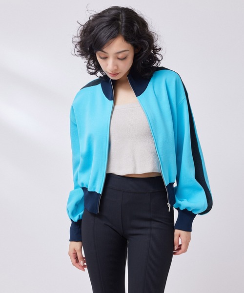 NERGY（ナージー）の「【撥水&UV】ラメラインニットトラックジャケット（その他アウター・レディース・サックスブルー/ブラウン/ブラック・FREE）」の17枚目の写真