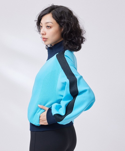 NERGY（ナージー）の「【撥水&UV】ラメラインニットトラックジャケット（その他アウター・レディース・サックスブルー/ブラウン/ブラック・FREE）」の21枚目の写真
