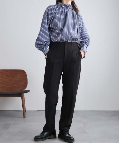 ap retro（アプレトロ）の「パールボタン付きブラウス（シャツ/ブラウス・レディース・ネイビー/ブラック/ブルー/オフホワイト・FREE）」の15枚目の写真