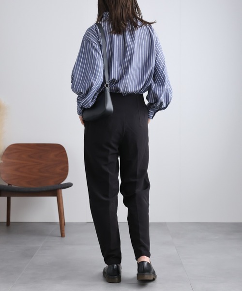 ap retro（アプレトロ）の「パールボタン付きブラウス（シャツ/ブラウス・レディース・ネイビー/ブラック/ブルー/オフホワイト・FREE）」の17枚目の写真