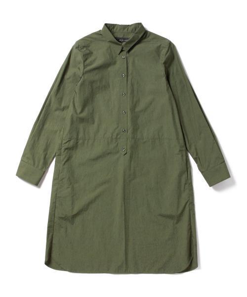 BEAMS LIGHTS Women's（ビームスライツ ウィメンズ）の「【MORE 1月号 掲載】BEAMS LIGHTS / ウォッシャブル タイプライター シャツワンピース（ワンピース・レディース・オフホワイト/オリーブ/ネイビー・36/38）」の18枚目の写真