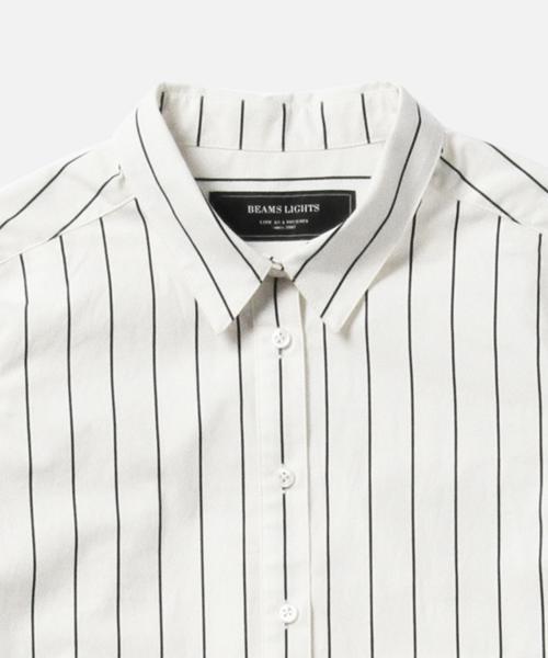 BEAMS LIGHTS Women's（ビームスライツ ウィメンズ）の「【MORE 1月号 掲載】BEAMS LIGHTS / ウォッシャブル タイプライター シャツワンピース（ワンピース・レディース・オフホワイト/オリーブ/ネイビー・36/38）」の19枚目の写真