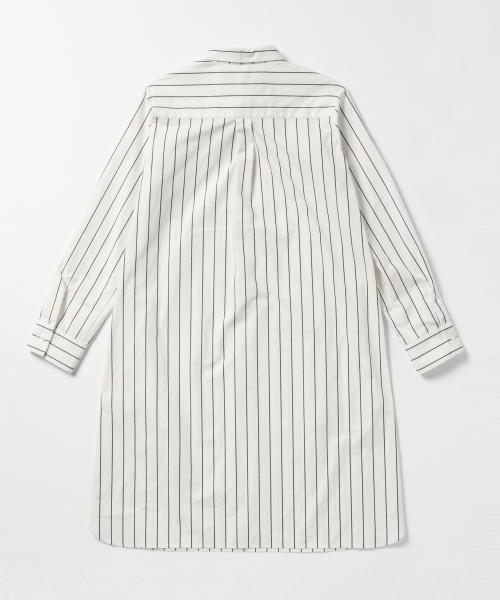 BEAMS LIGHTS Women's（ビームスライツ ウィメンズ）の「【MORE 1月号 掲載】BEAMS LIGHTS / ウォッシャブル タイプライター シャツワンピース（ワンピース・レディース・オフホワイト/オリーブ/ネイビー・36/38）」の8枚目の写真