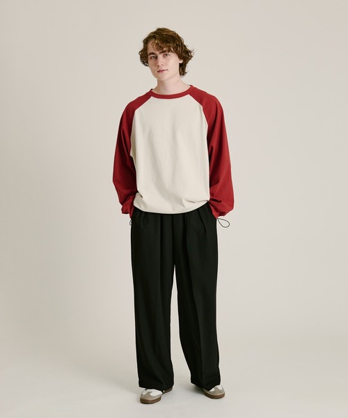 WETTEMPT（ウィテンプト）の「DRAW CORD RAGLAN LONG TEE / ドロー