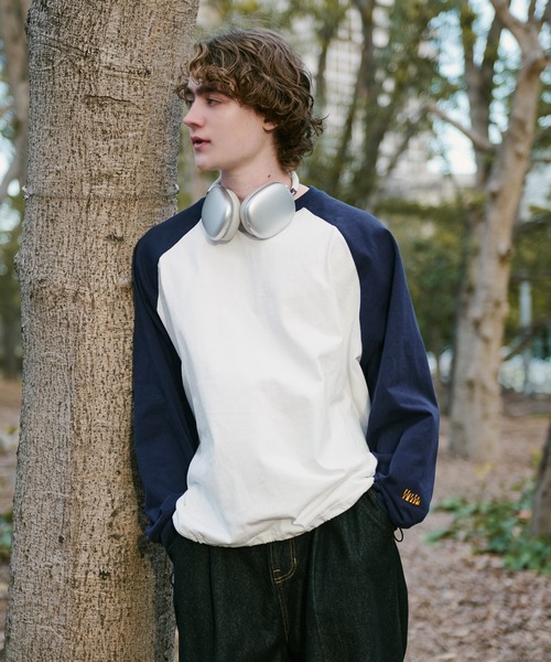 WETTEMPT（ウィテンプト）の「DRAW CORD RAGLAN LONG TEE
