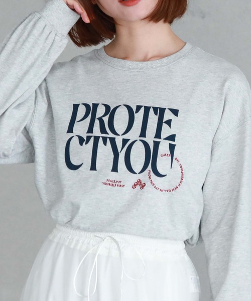 archives（アルシーヴ）の「BIGロゴロンT（Tシャツ/カットソー・レディース・ブラック/グレー/オフホワイト・MEDIUM）」の3枚目の写真