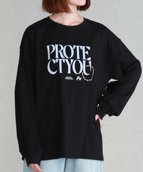 archives（アルシーヴ）の「BIGロゴロンT（Tシャツ/カットソー・レディース・ブラック/グレー/オフホワイト・MEDIUM）」の2枚目の写真