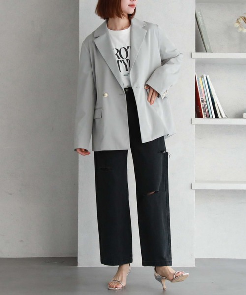 archives（アルシーヴ）の「BIGロゴロンT（Tシャツ/カットソー・レディース・ブラック/グレー/オフホワイト・MEDIUM）」の15枚目の写真