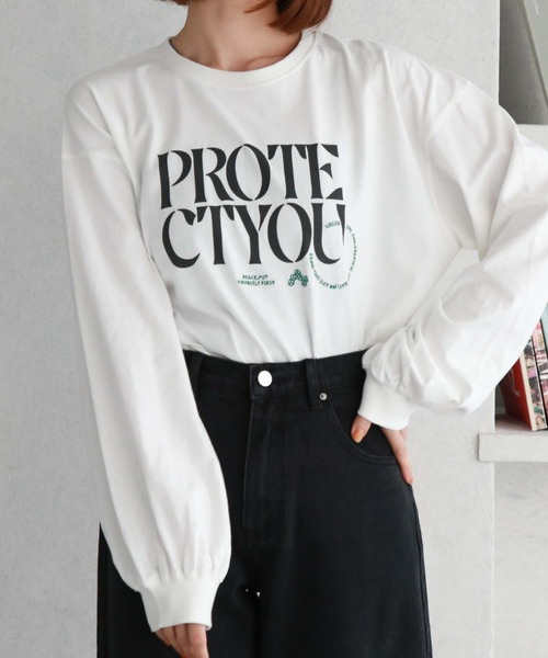 archives（アルシーヴ）の「BIGロゴロンT（Tシャツ/カットソー・レディース・ブラック/グレー/オフホワイト・MEDIUM）」の5枚目の写真