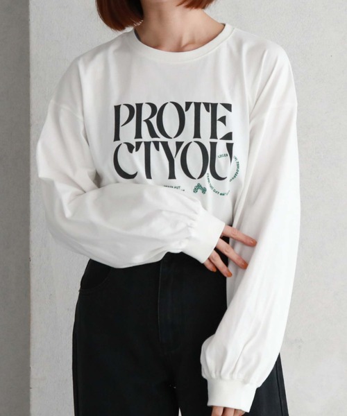 archives（アルシーヴ）の「BIGロゴロンT（Tシャツ/カットソー・レディース・ブラック/グレー/オフホワイト・MEDIUM）」の6枚目の写真