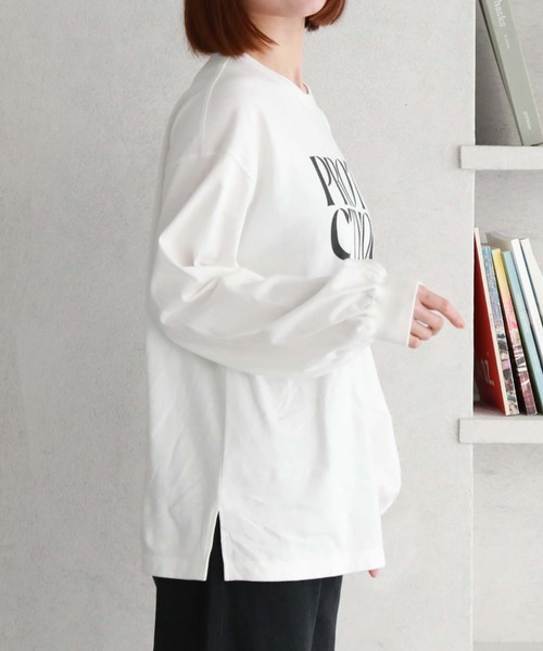 archives（アルシーヴ）の「BIGロゴロンT（Tシャツ/カットソー・レディース・ブラック/グレー/オフホワイト・MEDIUM）」の10枚目の写真