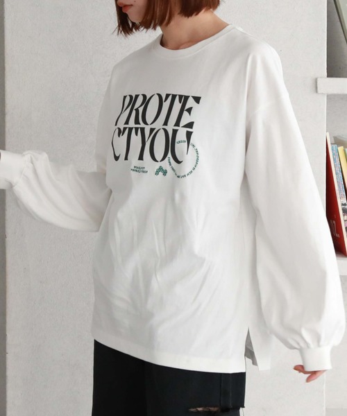 archives（アルシーヴ）の「BIGロゴロンT（Tシャツ/カットソー・レディース・ブラック/グレー/オフホワイト・MEDIUM）」の9枚目の写真