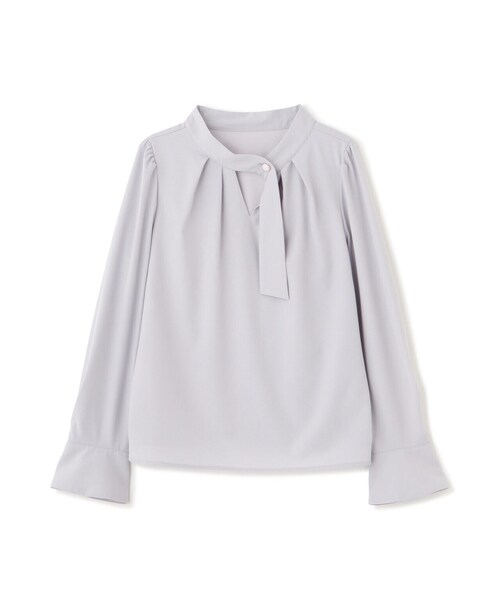 PROPORTION BODY DRESSING（プロポーションボディドレッシング）の「スタンドボウタイブラウス / 1214110306（シャツ/ブラウス・レディース・ネイビー/ホワイト系その他/グレー・SMALL/MEDIUM）」の4枚目の写真