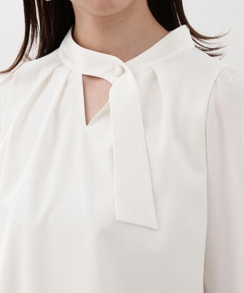 PROPORTION BODY DRESSING（プロポーションボディドレッシング）の「スタンドボウタイブラウス / 1214110306（シャツ/ブラウス・レディース・ネイビー/ホワイト系その他/グレー・SMALL/MEDIUM）」の20枚目の写真