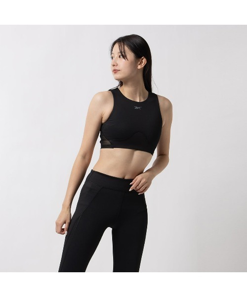 Reebok（リーボック）の「ラックス コントワー クロップ / LUX CONTOUR CROP（タンクトップ・レディース・ブラック/ピンク/ブルー・LARGE/MEDIUM/SMALL/XX-LARGE/X-LARGE/X-SMALL）」の7枚目の写真
