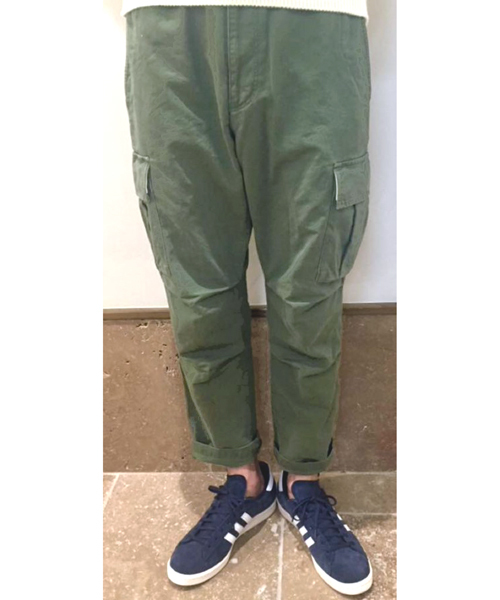ivory court（アイボリーコート）の「アーミーコード 6PKパンツ（カーゴパンツ・メンズ・ベージュ/カーキ・38/40/36）」の2枚目の写真