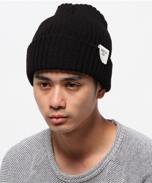 SHIPS（シップス）の「SA: 【アメリカ製】 アクリル ニット キャップ（ニットキャップ/ビーニー・メンズ・ホワイト/ブラック/グレー/チャコールグレー/オリーブ/ネイビー/ワイン・ONE SIZE）」の10枚目の写真