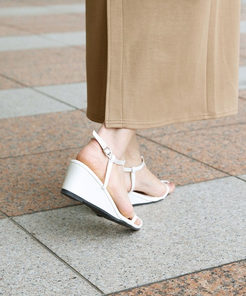 【送料込】TOD'S_ウェッジヒールパンチングサンダル 日本製 レディース パンチングサンダル 楽ちん ふかふか