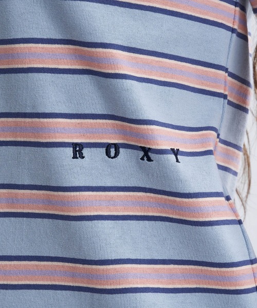 ROXY(ロキシー)の「GIRLS TALK/ロキシーボーダー半袖Tシャツ(Tシャツ/カットソー・レディース・ベージュ/ミント・LARGE/MEDIUM/SMALL)」の8枚目の写真