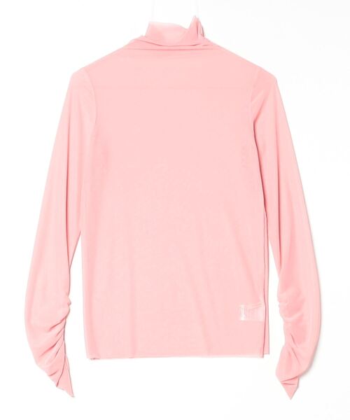 Per sist ence（パーシエンス）の「シアーメロウハイネックカットソー/袖ギャザーデザイン（Tシャツ/カットソー・レディース・ホワイト/ピンク/ブラック/ブルーグレー/ライトグリーン・FREE）」の13枚目の写真