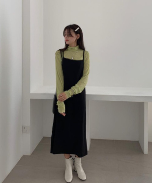 Per sist ence（パーシエンス）の「シアーメロウハイネックカットソー/袖ギャザーデザイン（Tシャツ/カットソー・レディース・ホワイト/ピンク/ブラック/ブルーグレー/ライトグリーン・FREE）」の17枚目の写真