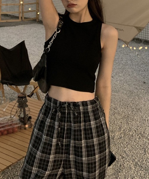 HALEY PESCA(ヘーリーペスカ)の「HALEY PESCA/ショート丈 カジュアルタンクトップ(Tシャツ/カットソー・レディース・ベージュ/ホワイト/ブラック・MEDIUM/SMALL/LARGE)」の17枚目の写真
