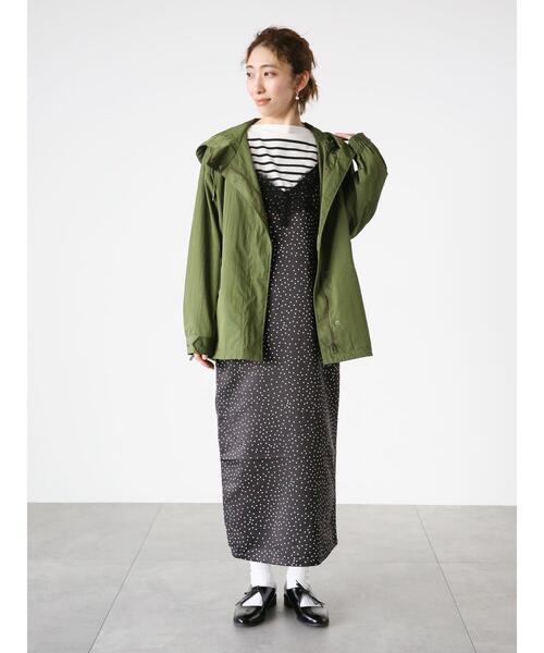 Lugnoncure（ルノンキュール）の「柄アソートサテンキャミワンピース（ワンピース・レディース・オフホワイト/カーキ/ブラック・F）」の8枚目の写真