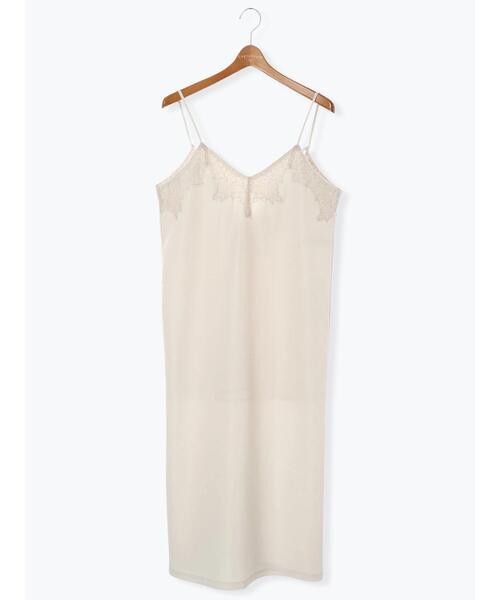 Lugnoncure（ルノンキュール）の「柄アソートサテンキャミワンピース（ワンピース・レディース・オフホワイト/カーキ/ブラック・F）」の18枚目の写真