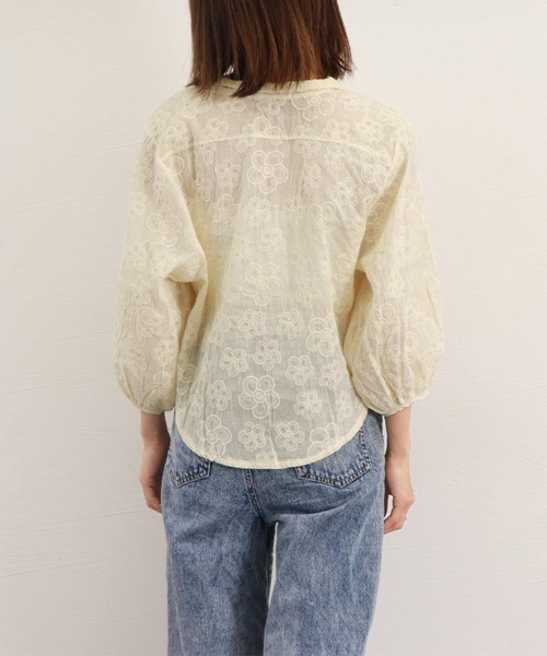 Miniministore(ミニミニストア)の「花柄刺しゅうレース ブラウス レディース(シャツ/ブラウス・レディース・ベージュ・FREE)」の15枚目の写真