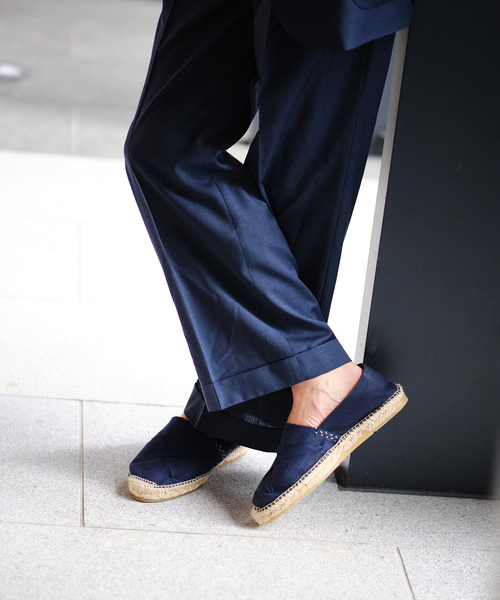 EDIFICE LA BOUCLE(エディフィスラブークル)の「【LA BOUCLE / ラブ―クル】REDA ACTIVE トロピカル サイドアジャストパンツ(スラックス・メンズ・ブラウン/ネイビー・MEDIUM/LARGE)」の5枚目の写真