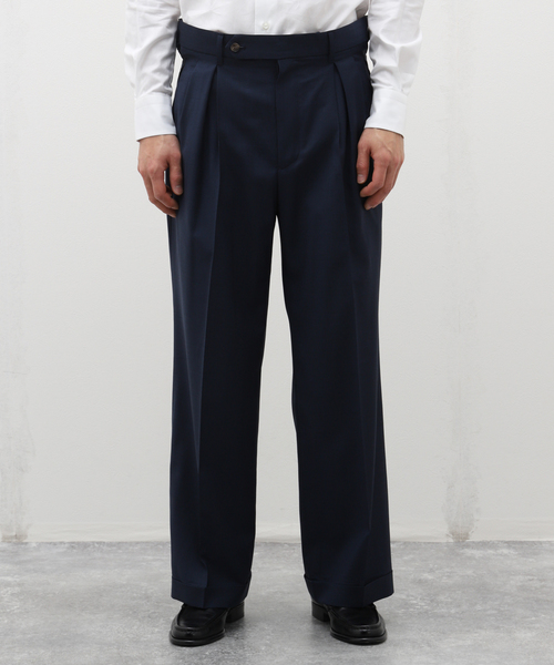 EDIFICE LA BOUCLE(エディフィスラブークル)の「【LA BOUCLE / ラブ―クル】REDA ACTIVE トロピカル サイドアジャストパンツ(スラックス・メンズ・ブラウン/ネイビー・MEDIUM/LARGE)」の9枚目の写真