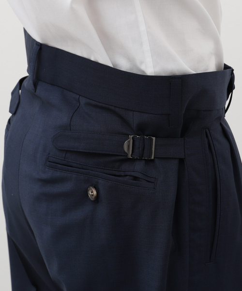 EDIFICE LA BOUCLE(エディフィスラブークル)の「【LA BOUCLE / ラブ―クル】REDA ACTIVE トロピカル サイドアジャストパンツ(スラックス・メンズ・ブラウン/ネイビー・MEDIUM/LARGE)」の18枚目の写真