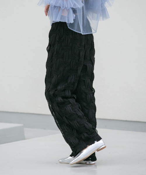 KBF(ケイビーエフ)の「バテンレースパンツ(その他パンツ・レディース・アイボリー/ブラック・ONE)」の3枚目の写真