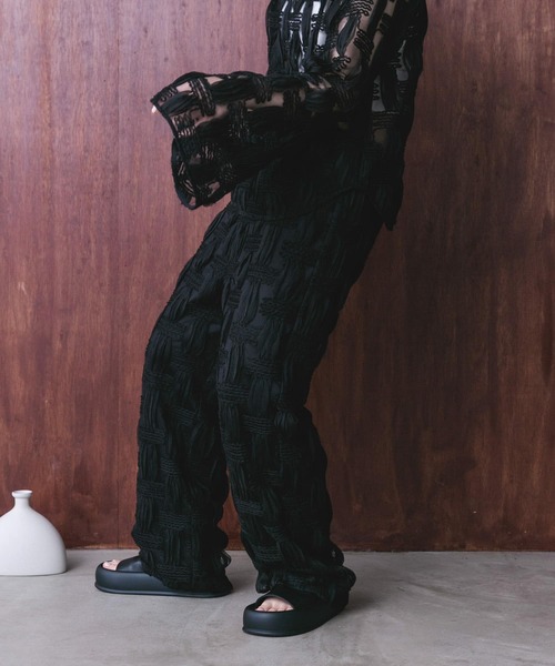 KBF(ケイビーエフ)の「バテンレースパンツ(その他パンツ・レディース・アイボリー/ブラック・ONE)」の10枚目の写真