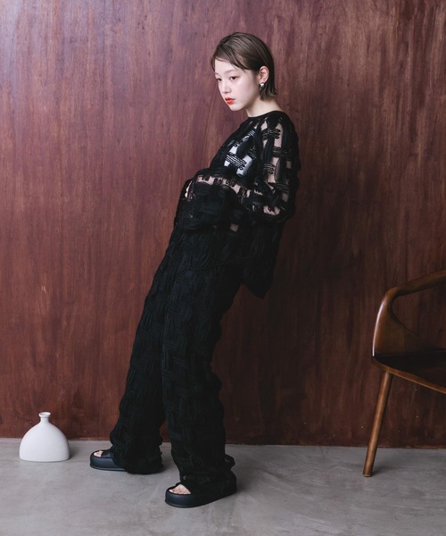 KBF(ケイビーエフ)の「バテンレースパンツ(その他パンツ・レディース・アイボリー/ブラック・ONE)」の15枚目の写真