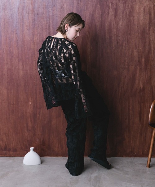 KBF(ケイビーエフ)の「バテンレースパンツ(その他パンツ・レディース・アイボリー/ブラック・ONE)」の16枚目の写真