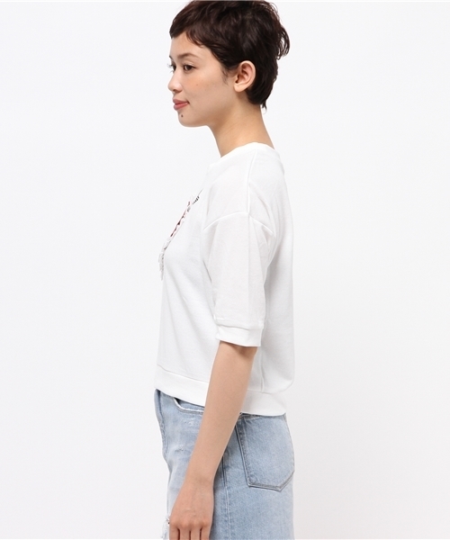 WEGO（ウィゴー）の「WEGO/キルティングハートプルオーバー（スウェット・レディース・オフホワイト/ネイビー/ライトパープル・FREE）」の12枚目の写真