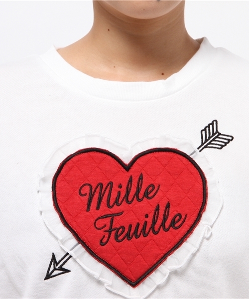 WEGO（ウィゴー）の「WEGO/キルティングハートプルオーバー（スウェット・レディース・オフホワイト/ネイビー/ライトパープル・FREE）」の14枚目の写真