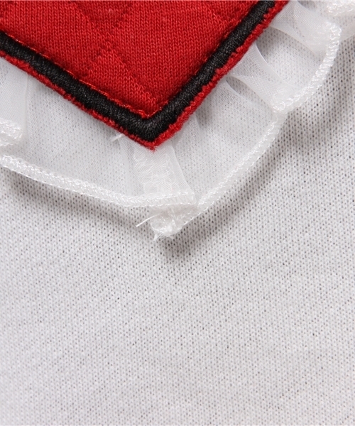 WEGO（ウィゴー）の「WEGO/キルティングハートプルオーバー（スウェット・レディース・オフホワイト/ネイビー/ライトパープル・FREE）」の9枚目の写真