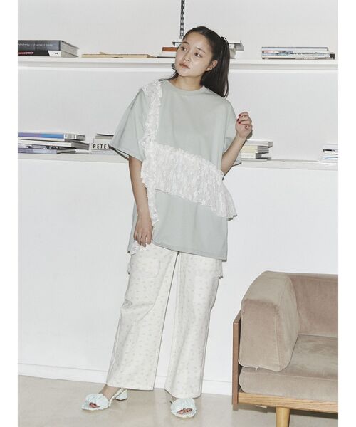 merry jenny(メリージェニー)の「くしゅくしゅフリルミュール(サンダル・レディース・ミント/ブルー/ピンク・MEDIUM/LARGE)」の6枚目の写真