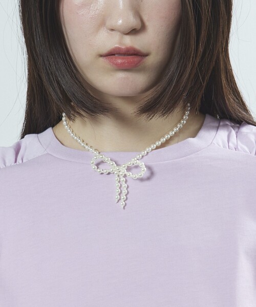Firsthand（ファーストハンド）の「Firsthand/ファーストハンド RIBBON BALL CHOKER / リボンボールチョーカー（ネックレス・レディース・ホワイト/シルバー・FREE）」の19枚目の写真