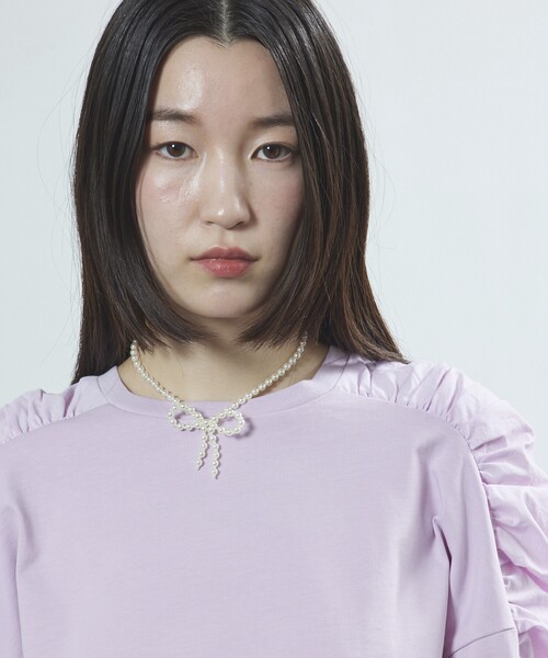 Firsthand（ファーストハンド）の「Firsthand/ファーストハンド RIBBON BALL CHOKER / リボンボールチョーカー（ネックレス・レディース・ホワイト/シルバー・FREE）」の21枚目の写真