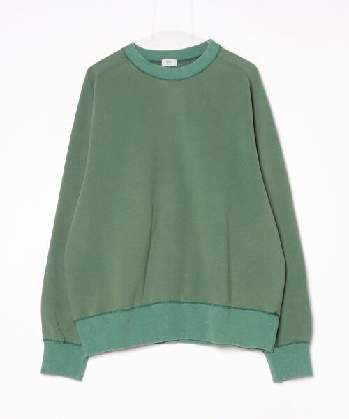 URU（ウル）の「URU/ウル/CREW NECK SWEAT（スウェット・メンズ・ネイビー/モスグリーン/ピンク・1/3/2）」の2枚目の写真