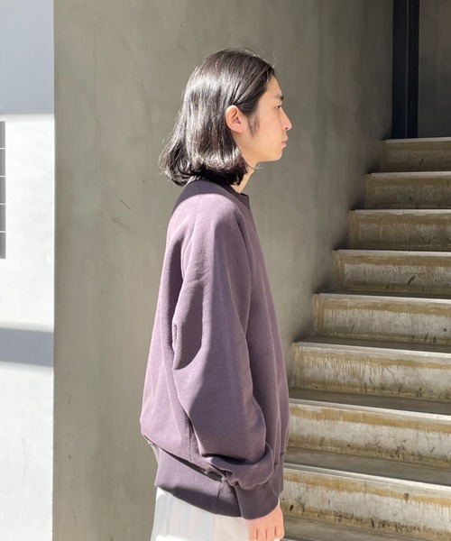 URU（ウル）の「URU/ウル/CREW NECK SWEAT（スウェット・メンズ・ネイビー/モスグリーン/ピンク・1/3/2）」の9枚目の写真